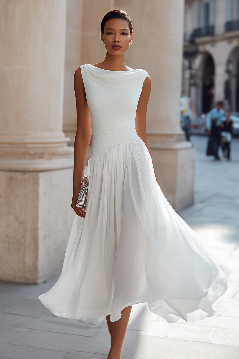 Adriana | Vestido Midi Elegante de Ceremonia