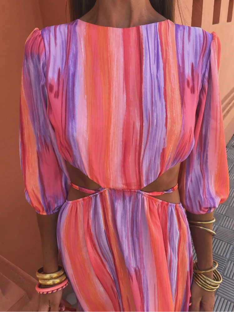 Erica · Vestido largo luminoso