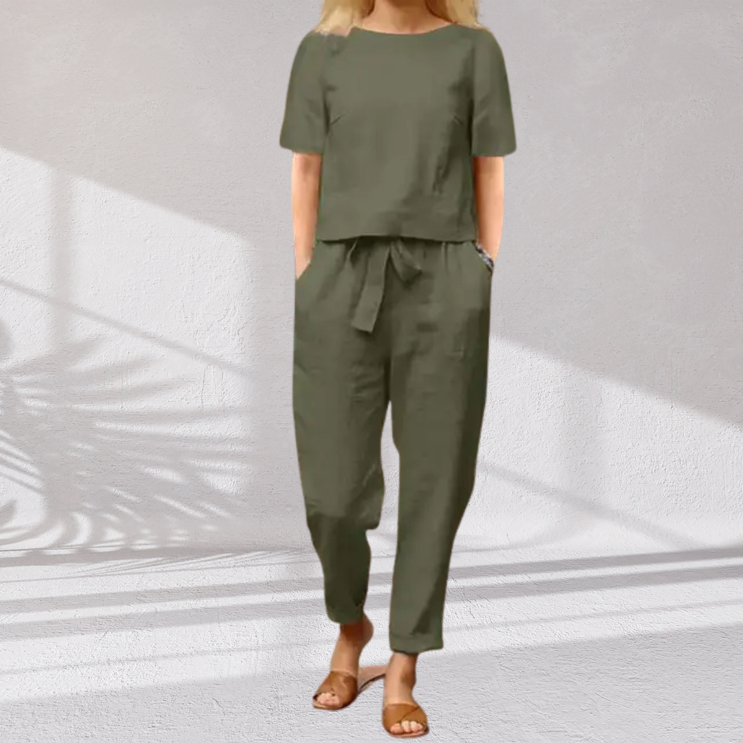 Vanda · Conjunto elegante de lino suave