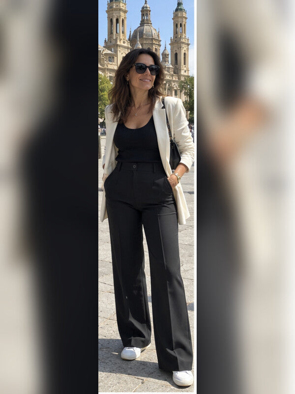 Foto de clienta con pantalones Alessia