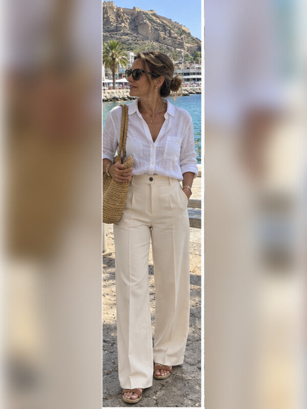 Foto de clienta con pantalones Alessia