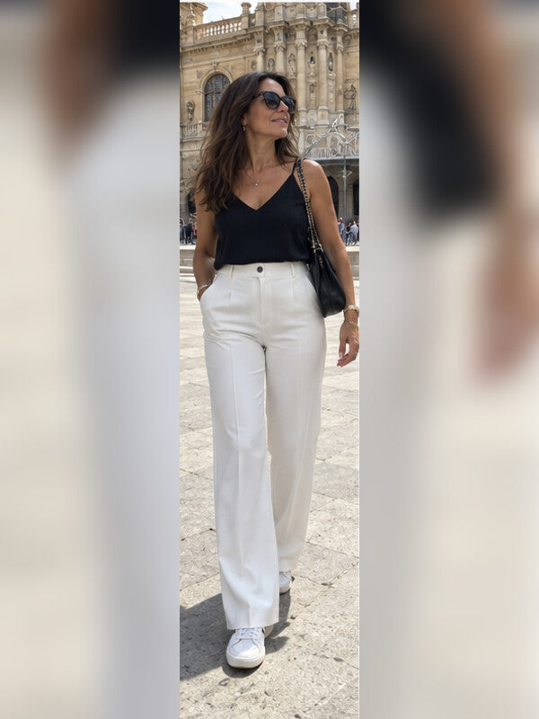 Foto de clienta con pantalones Alessia