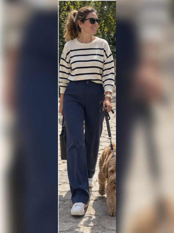 Foto de clienta con pantalones Alessia