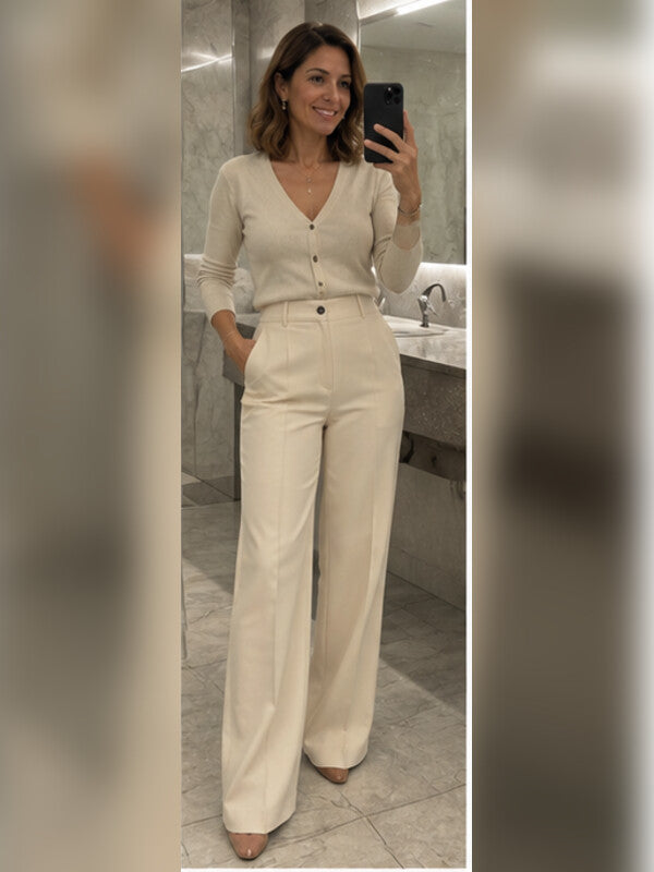 Foto de clienta con pantalones Alessia