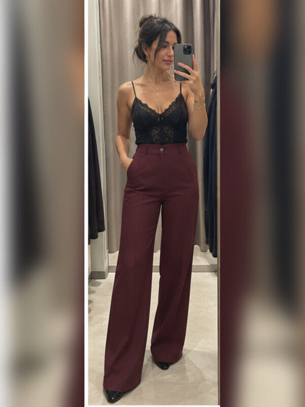 Foto de clienta con pantalones Alessia