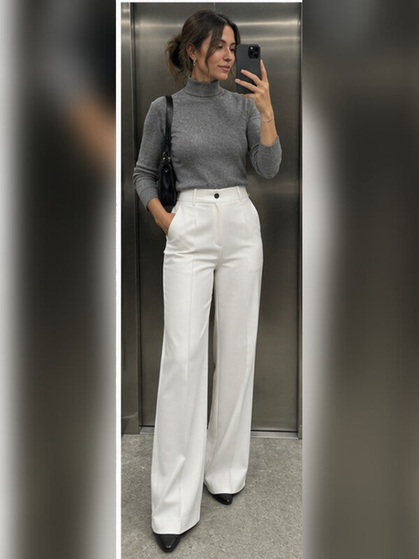 Foto de clienta con pantalones Alessia
