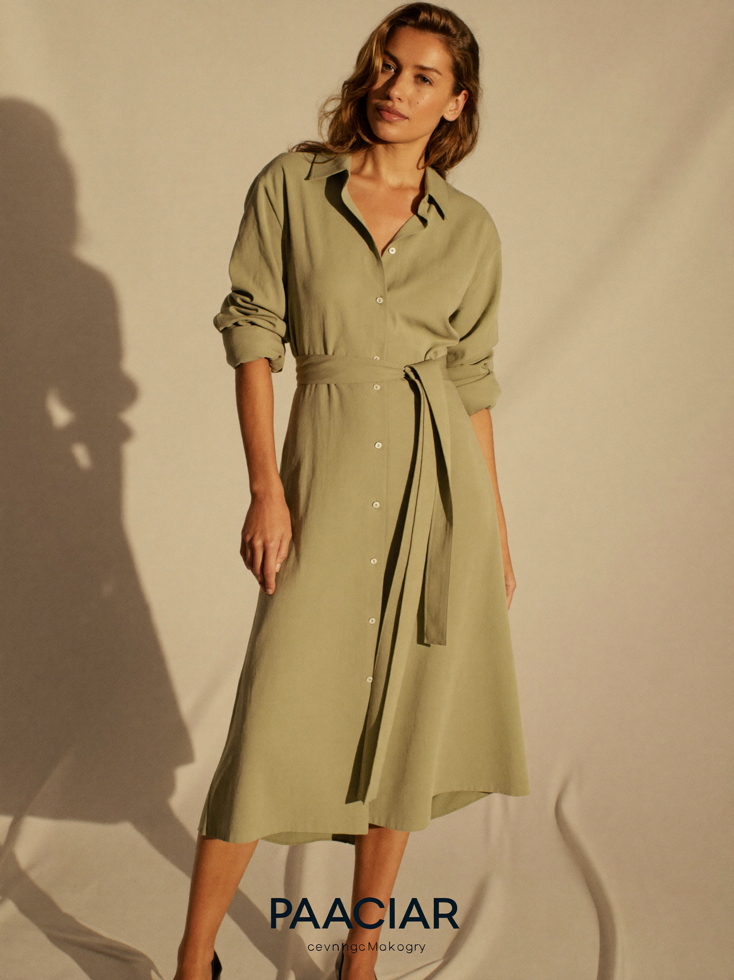 Ibiza · Vestido Camisero Salvia