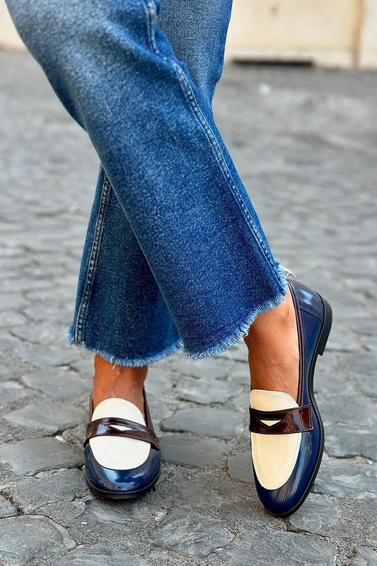 Daniela | Mocasín Azul Marino