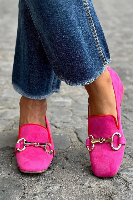 Franca | Mocasín con hebilla dorada