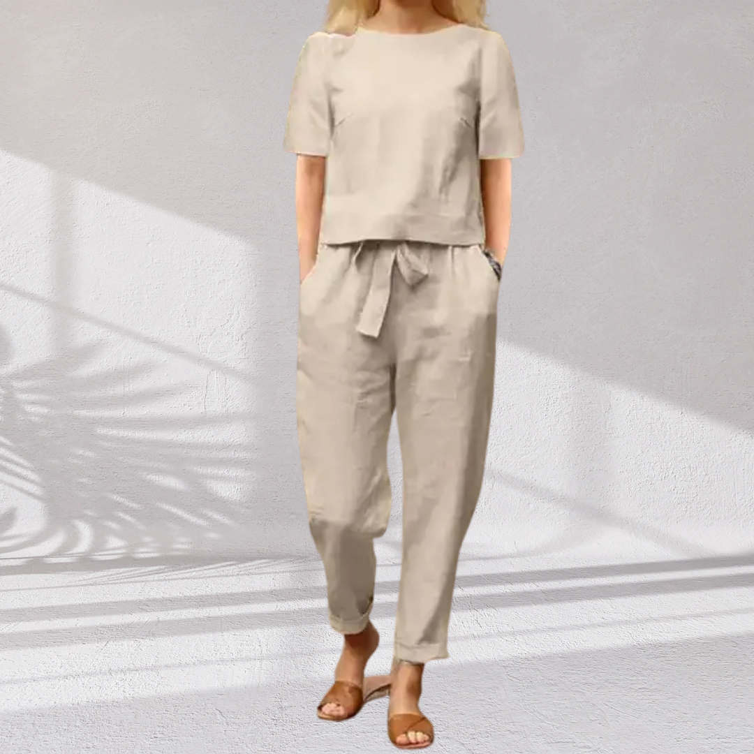 Vanda · Conjunto elegante de lino suave