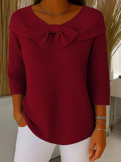 Trinidad · Jersey de cuello redondo con lazo