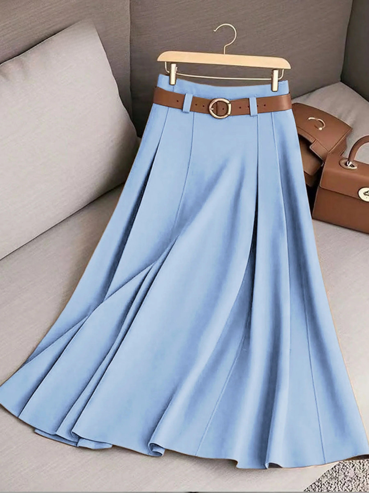 Zephyra · Falda Midi de Tiro Alto