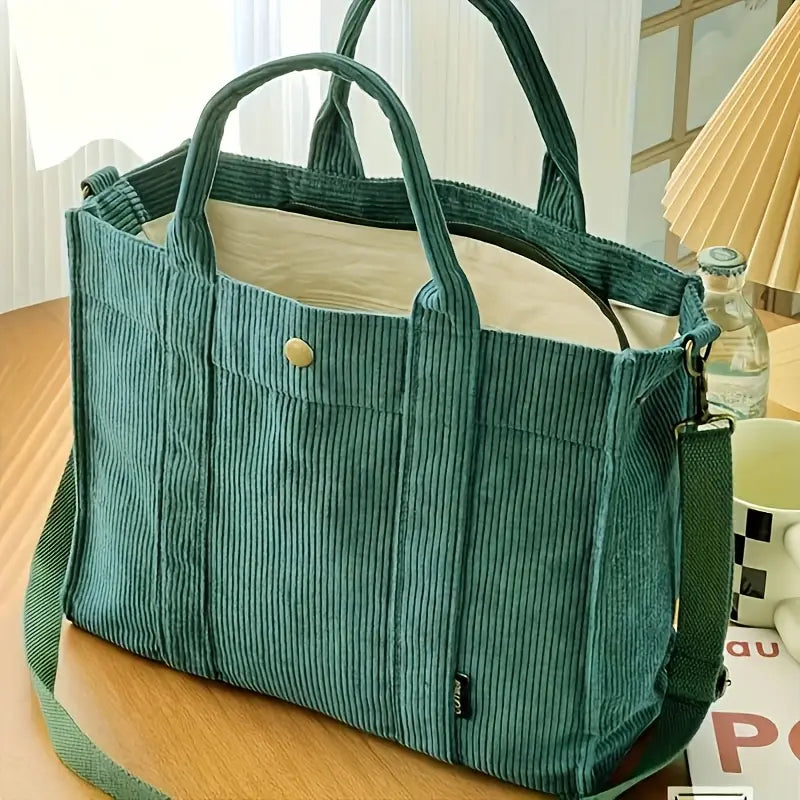 Prisca · Bolso tote de pana