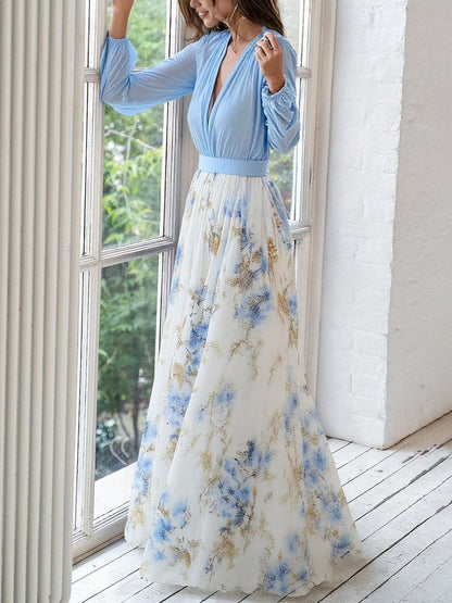 Tecla · Vestido largo floral y ligero