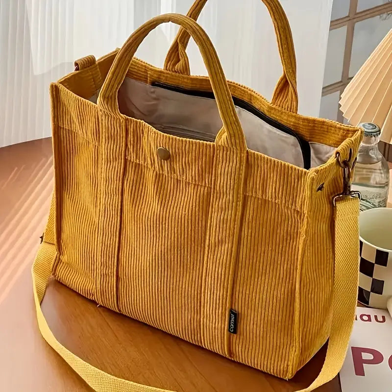 Prisca · Bolso tote de pana