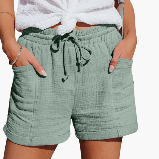 Emma | Pantalones Cortos Casual con Cordón Elegante