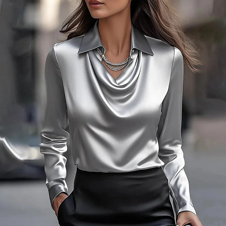 Zaira · Blusa premium de satén