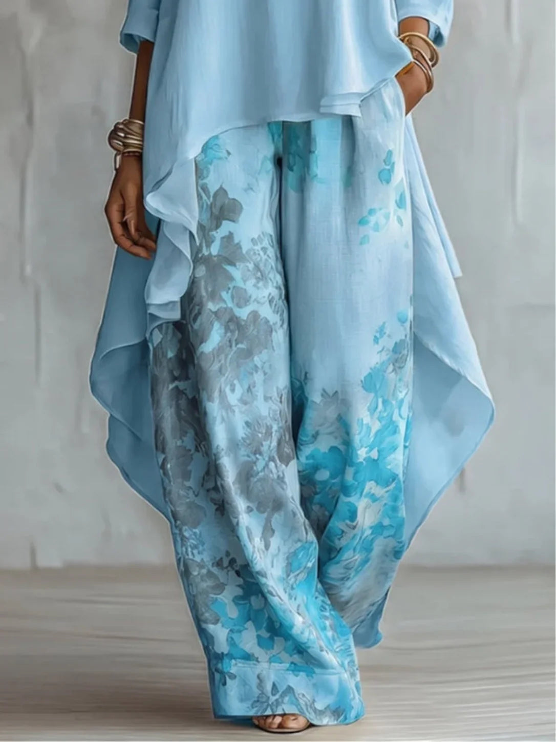 Ginevra | Conjunto fluido asimétrico floral