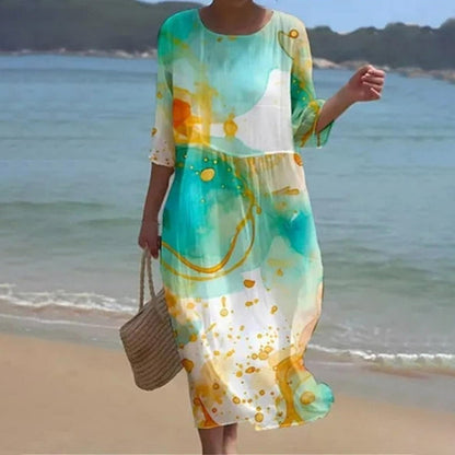 Fiorella · Vestido floral suave