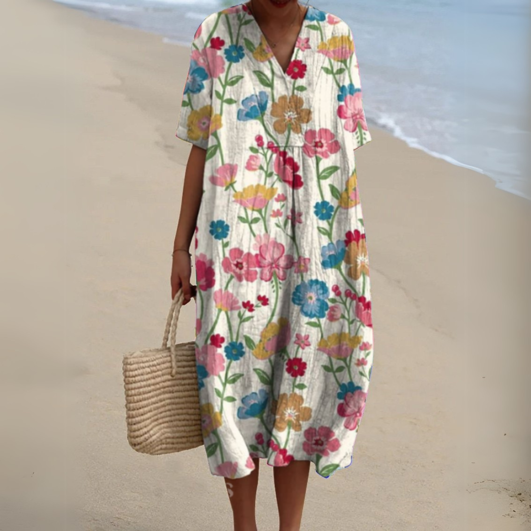 Silvia · Vestido floral y fresco