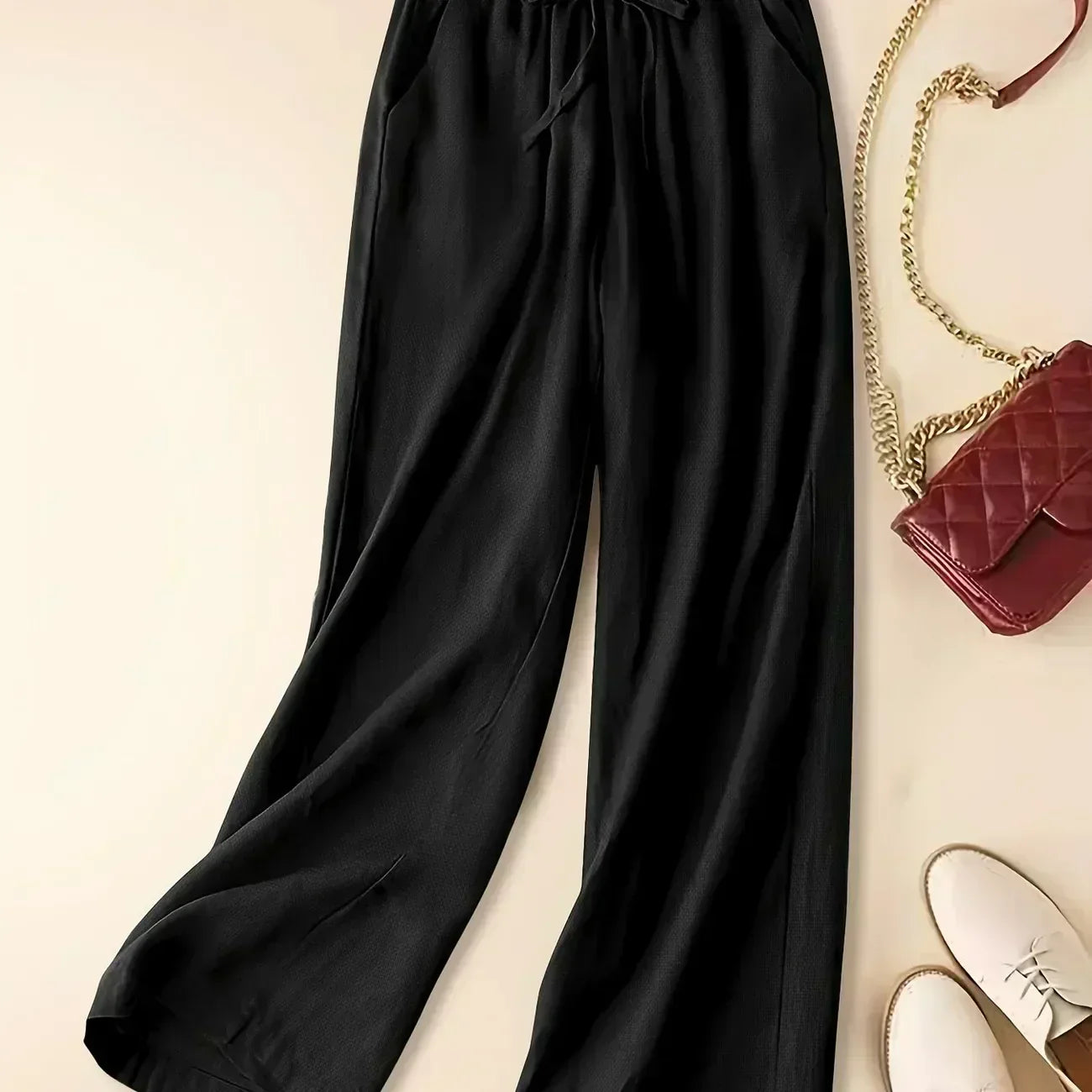 Tina - Pantalones de lino relajados