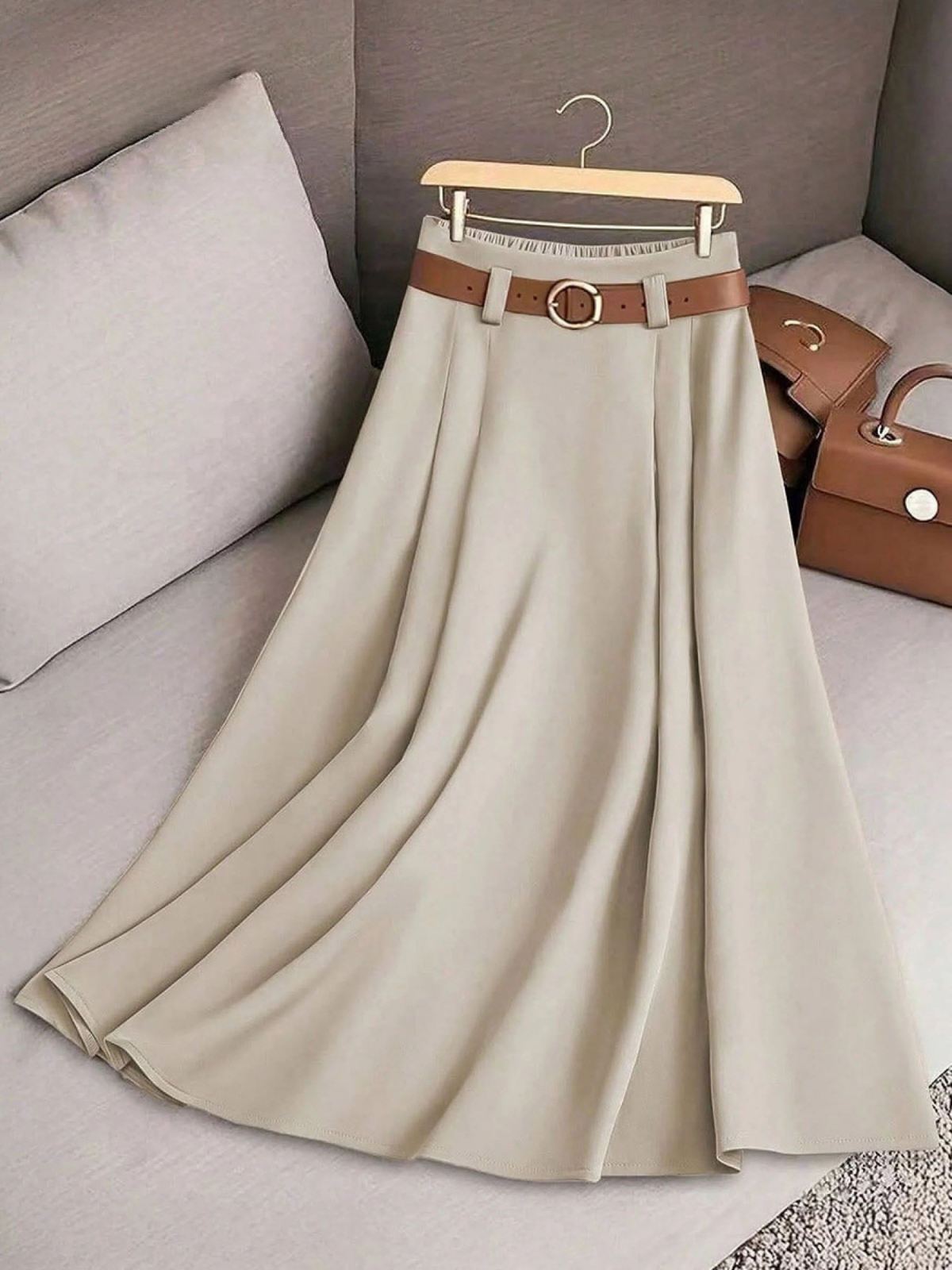 Zephyra · Falda Midi de Tiro Alto