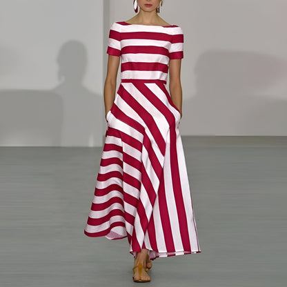 Miranda · Vestido de rayas sedosas