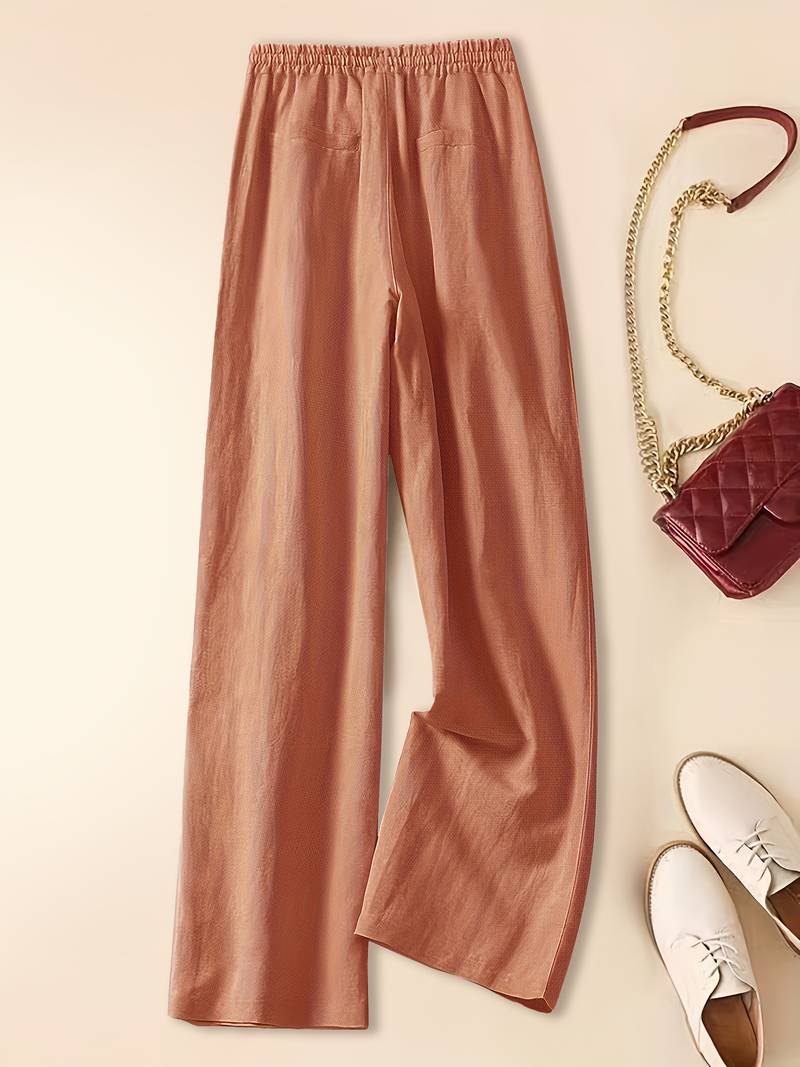 Tina - Pantalones de lino relajados