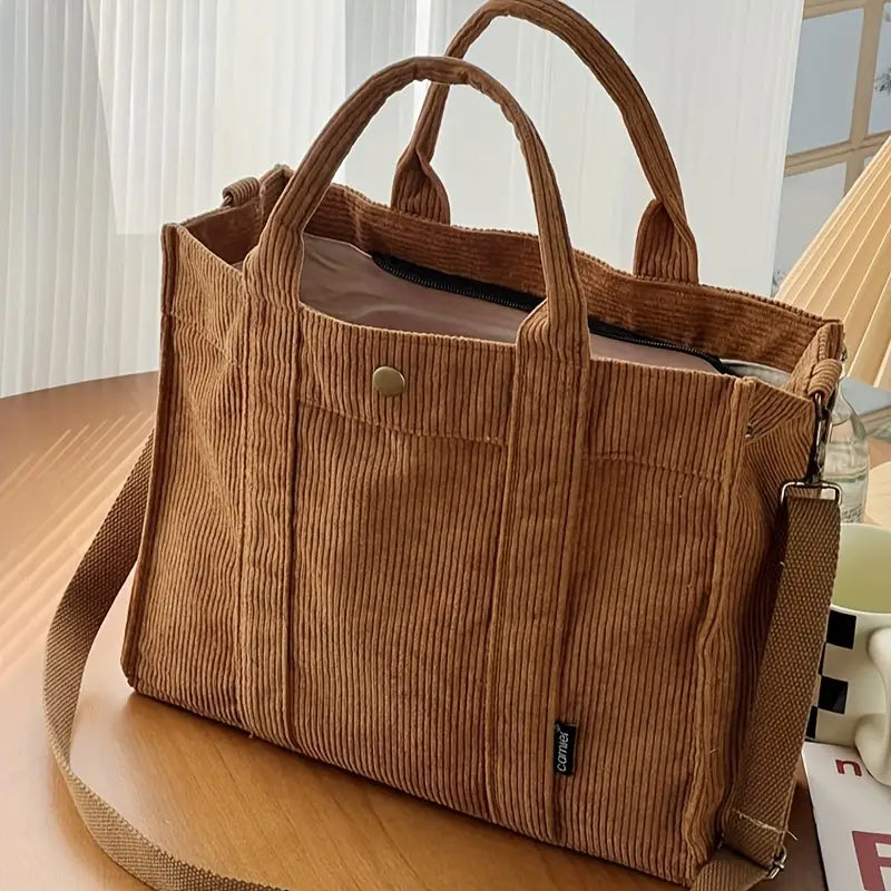 Prisca · Bolso tote de pana