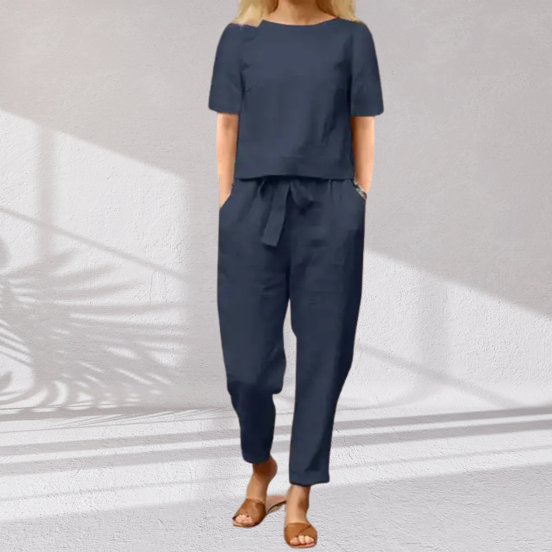 Vanda · Conjunto elegante de lino suave
