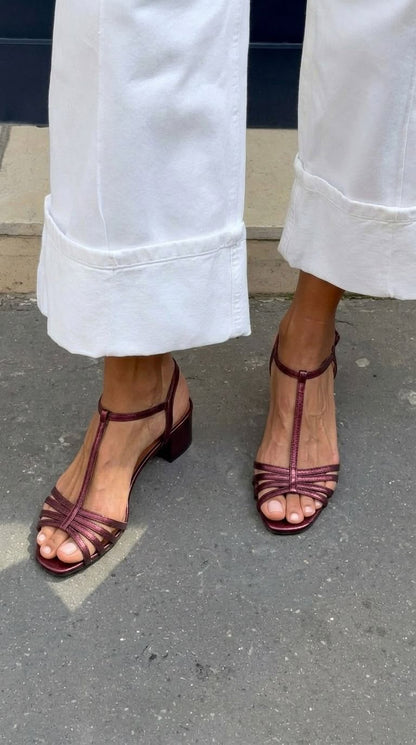 Metalia · Sandalias de Tacón Metalizadas