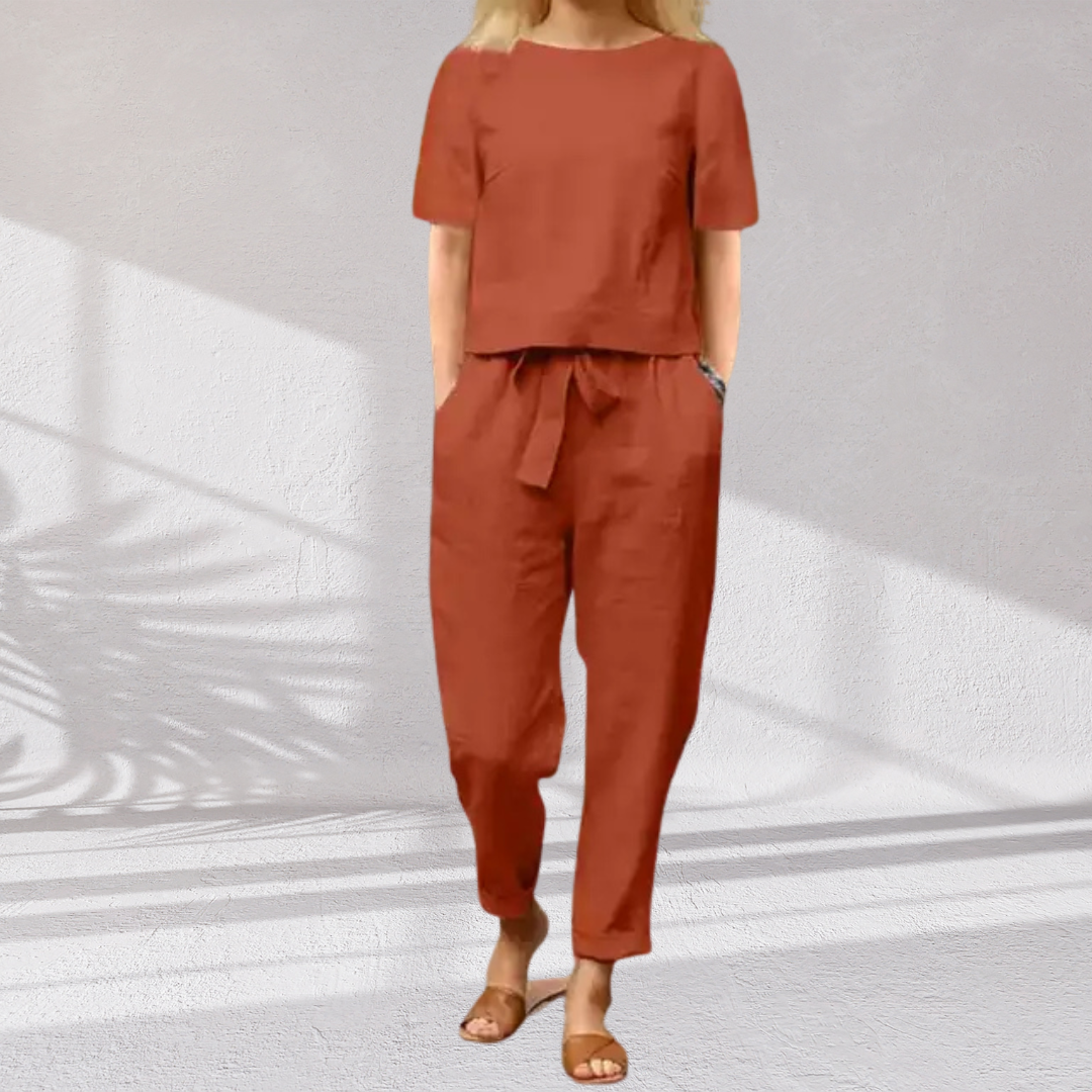 Vanda · Conjunto elegante de lino suave
