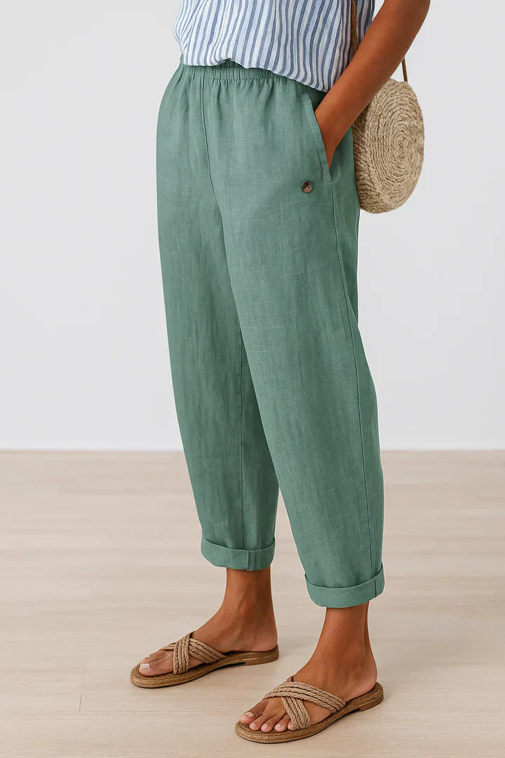 Laira - Pantalones Cómodos Brisa