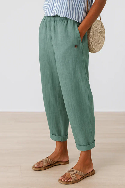 Laira - Pantalones Cómodos Brisa