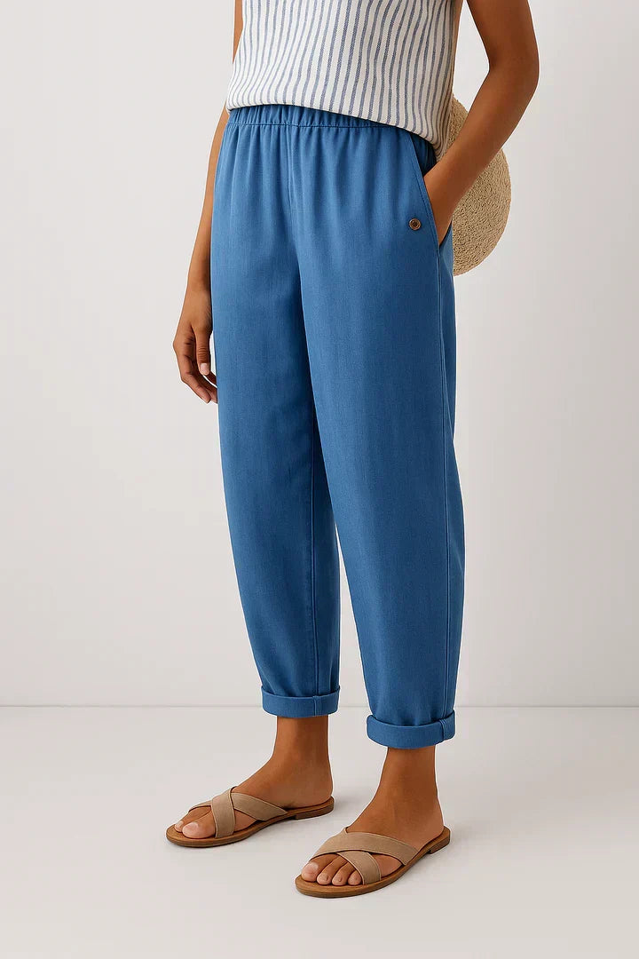 Laira - Pantalones Cómodos Brisa