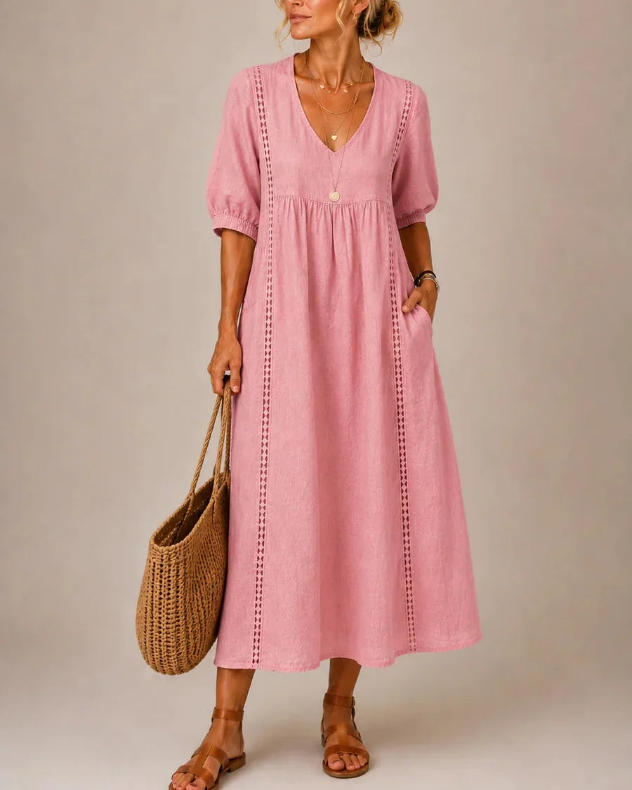Sefi · Vestido Midi de Verano — Rosa