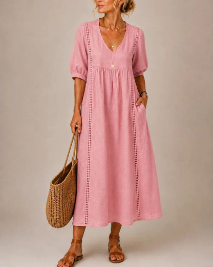 Sefi · Vestido Midi de Verano — Rosa