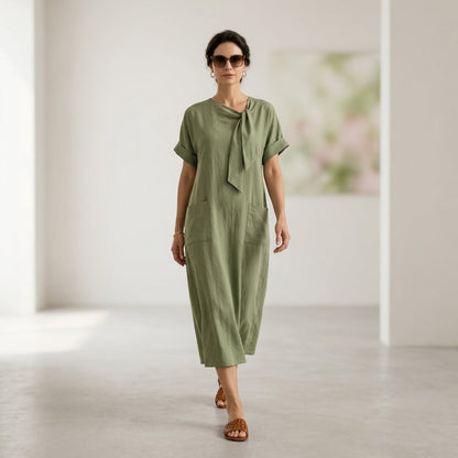 Casa Almara Elegante Vestido con bolsillos