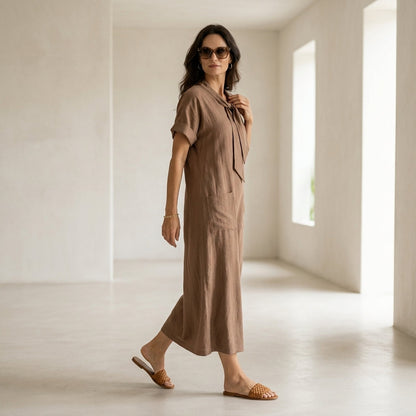 Casa Almara Elegante Vestido con bolsillos