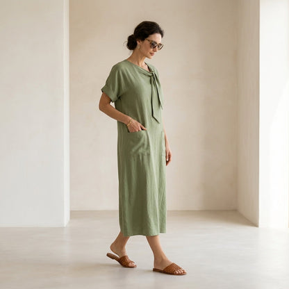 Casa Almara Elegante Vestido con bolsillos