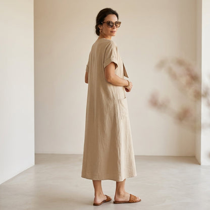 Casa Almara Elegante Vestido con bolsillos