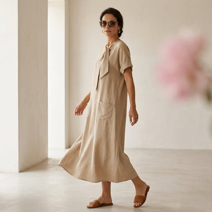 Casa Almara Elegante Vestido con bolsillos