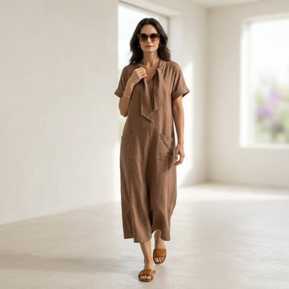 Casa Almara Elegante Vestido con bolsillos