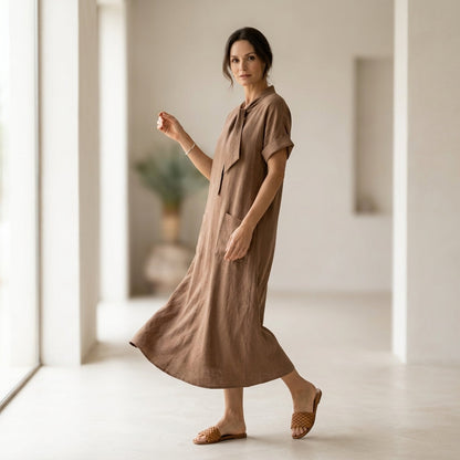 Casa Almara Elegante Vestido con bolsillos