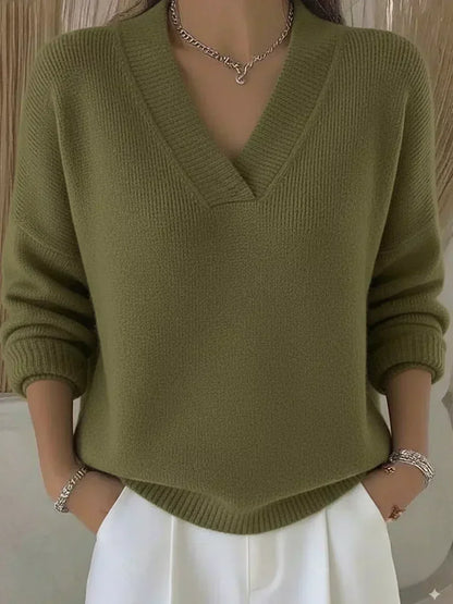 Violeta · Jersey suave de cuello en V