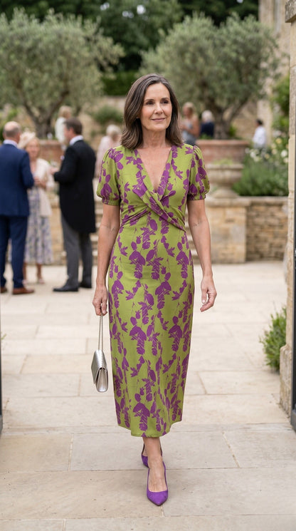 Ludovica · Vestido floral de seda