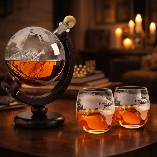 Decantador de whisky - Edición Mapa del Mundo