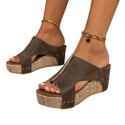 Anna | Sandalias de cuña con soporte ortopédico
