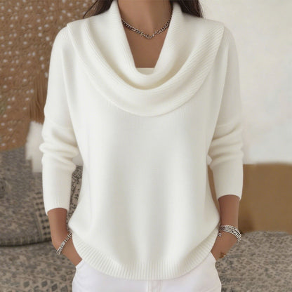 Julia · Jersey con cuello drapeado