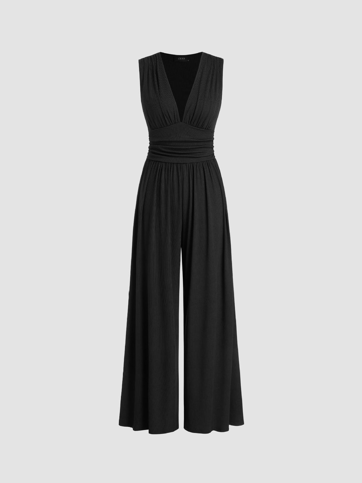 Caridad · Mono elegante sin mangas de pierna ancha